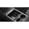 Fit For Tesla Model 3 Y - Matte Black Console Storage Box Cover Trim 1PC