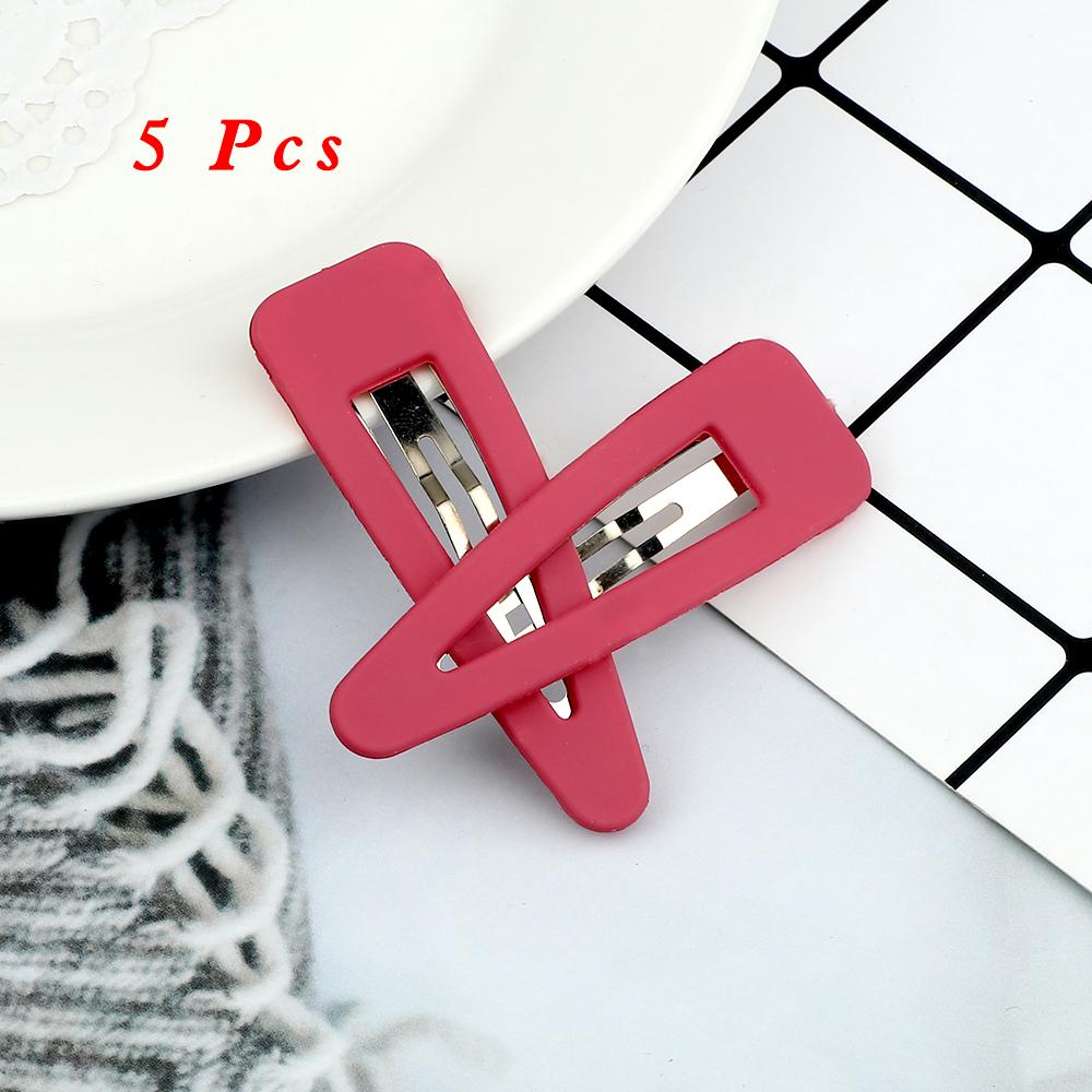 Mixed 5Pcs/Set Hair Clips Accessories Sweet Simple BB Hairpin X-shaped Hairpins 6Pcs/Sets Solid Purple Color Barrettes Headdress