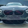 For BMW 1 Series F20 F21 2015-2019 High Quality ABS LED Racing Grills Car Front Bumper Grille Glossy Black With LED Lamp BodyKit
