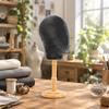 HeadShaped Display Mannequin Versatile Hat and Hairpiece with Wooden Foundation Pinin