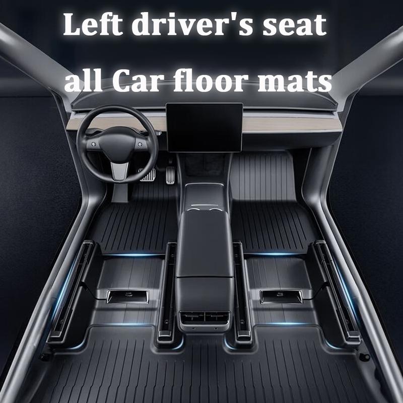 Car Trunk Mat For New Tesla Model Y 2025 Juniper TPE Floor Mats & Cargo Liner All Weather Trunk Mats Floor Liner Backrest Mats