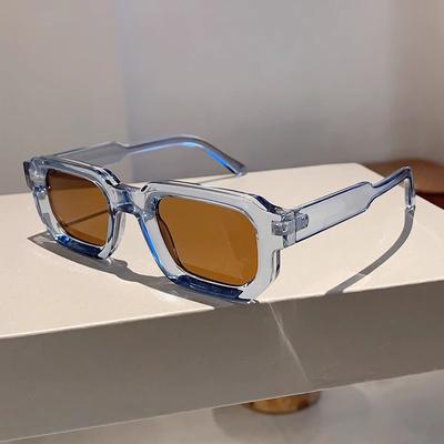 Lunettes de soleil rectangulaires vintage pour hommes, lunettes de soleil rétro de marque de luxe, verres UV400, lunettes pour femmes