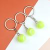 Athletic Style Keychain Ornament Realistic Tennis Ball Pendant Keyring Fashionable Jewelry Realistic Sports Key Holder