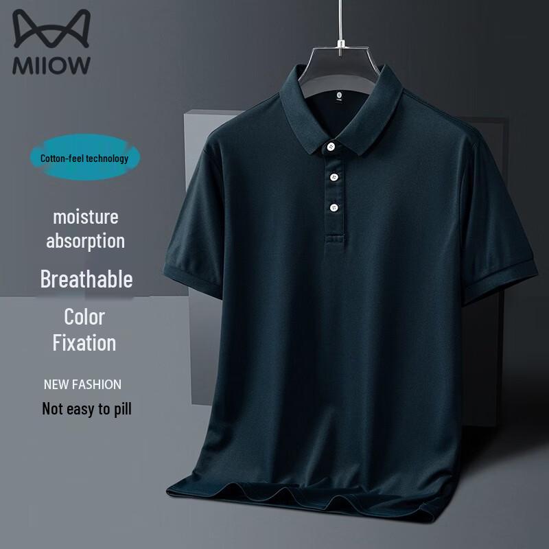 MiiOW Men s Cooling Quick-Dry Polo Shirt M