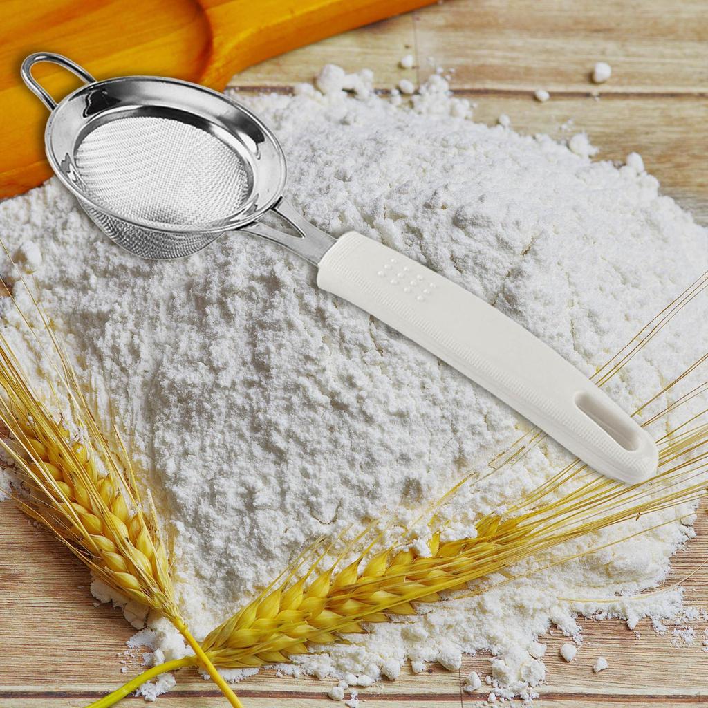 Stainless Steel Fine Mesh Strainer Flour Sieve Strainer, Soy Milk Colander for