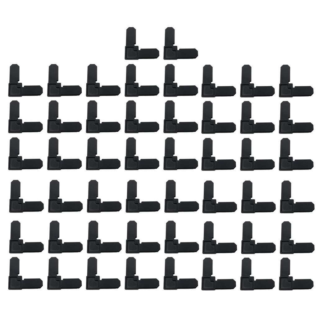 20/50Pcs Square Cut Corner Fastener Tool-Free L Type Window Screen Bracket Screens Frame Key for Sliding /Casement Windows