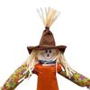 47.24inch Fall Scarecrow Decor Standing Scarecrow for Porch Outside Patio Halloween Halloween Treats