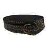 Punk Style Asymmetric Belt Vintage Chic Streetwear Hollow Belt Rivet Leather Belt Women