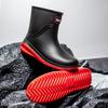 Fashion Short Tube Rain Shoes Men's Rubber Boots Waterproof Platform Booties Outdoor Non-slip Rain Boots Men Kitchen Working Rain Boots