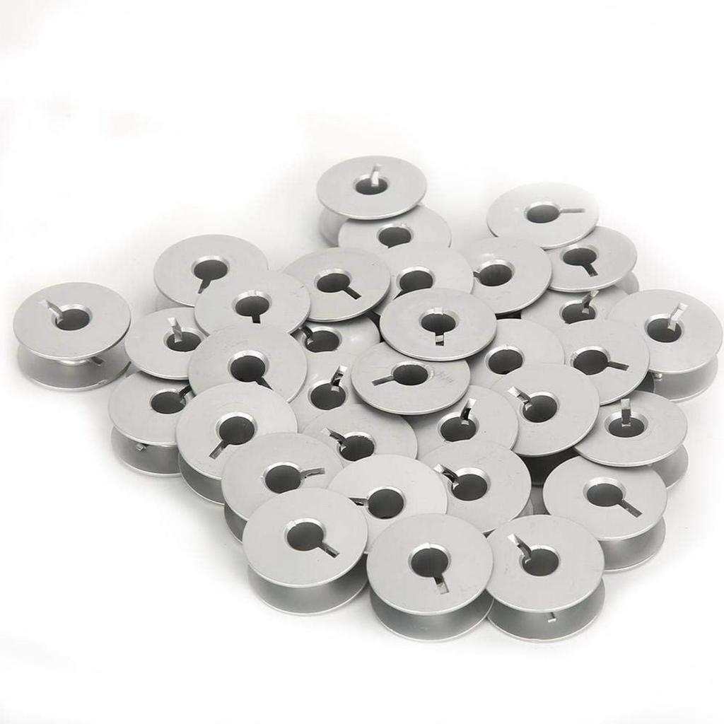 100Pieces Aluminum Bobbins Sewing Machine Coil Roller Sewing Machine Tailoring Part for Industrial Sewing Machines