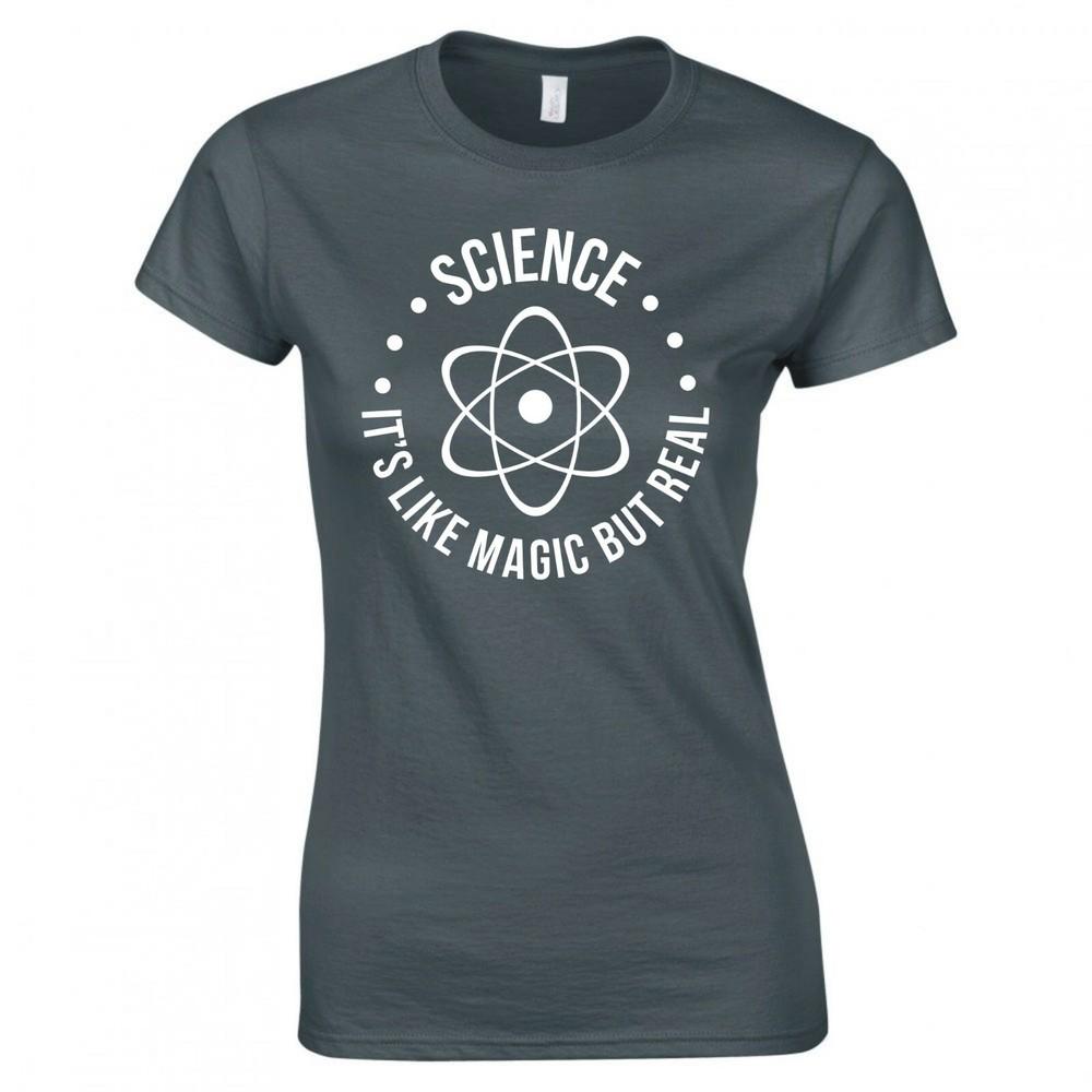 Funny Science Its Like Magic But Real Skinny Fit TShirt