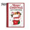 Interactive Gift Card Display Book Christmas Book, 7" x 5" Spiral Bound Merry Handmade Presenting Album Booklet, Greeting Album, Personalized for Xmas