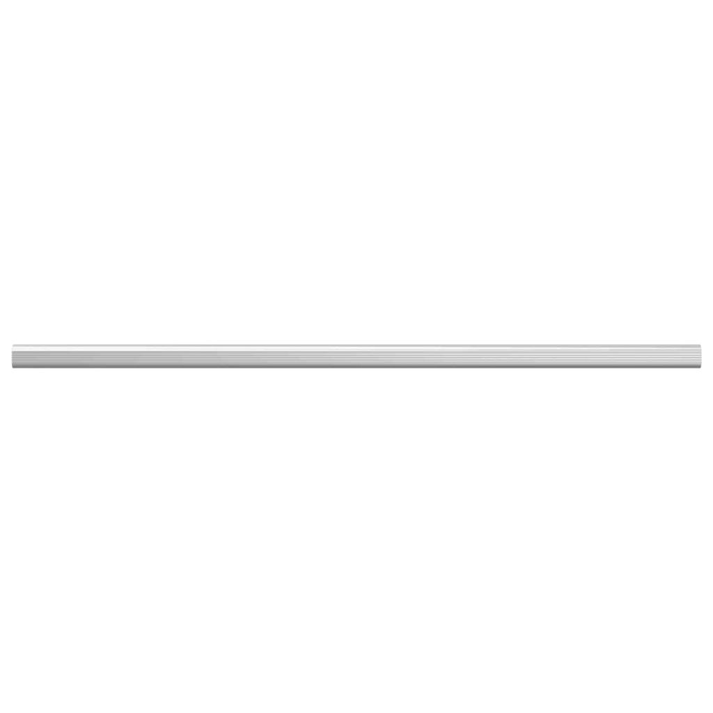 Clothes Rod 12 pcs Silver 864 x 15 x 29 mm Aluminum Alloy