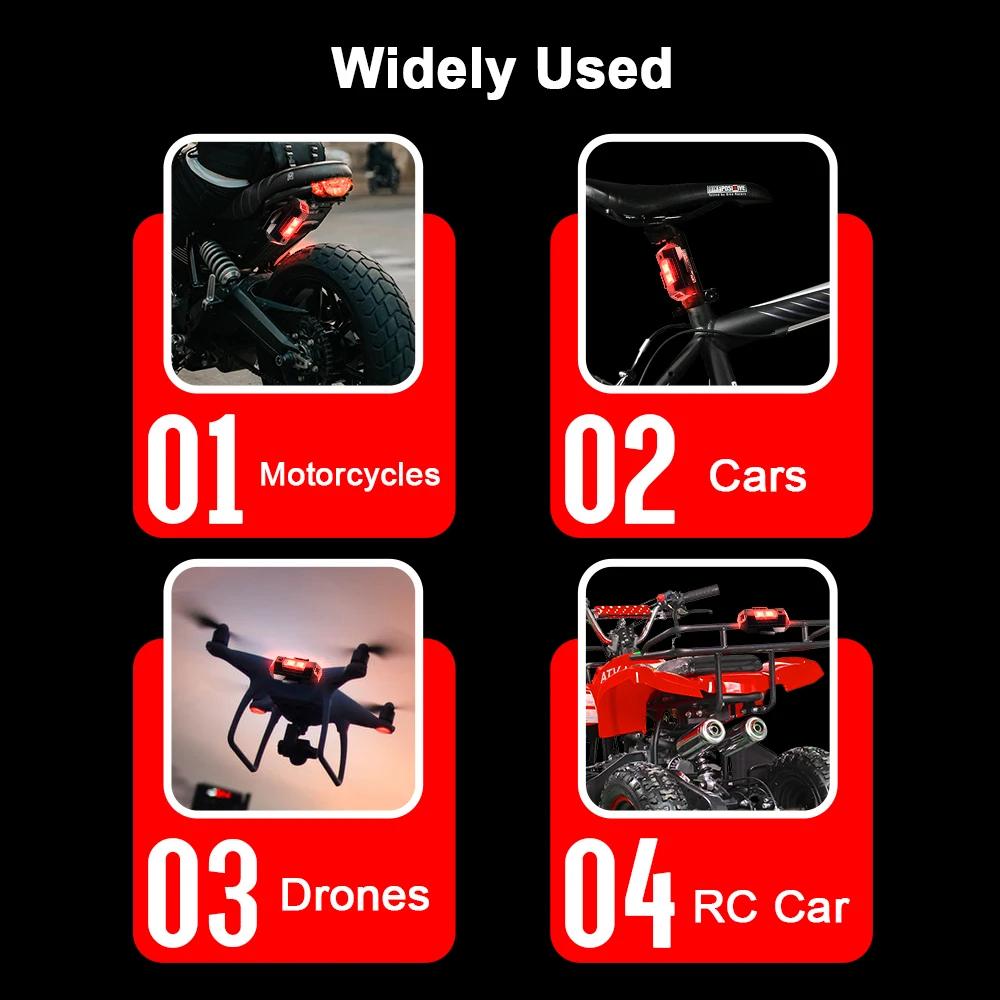 Universal Vehicle Safety Light Waterproof LED Flasher Multi-Color Emergency Beacon