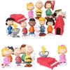 14 stuks/set Peanuts Film Snoopy Huisdier Decoratie Speelgoed Cadeau Voor Kinderen