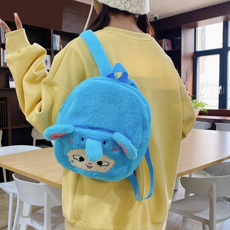 Baby Cute Three Plush Backpack For Kids School Daily Use Shoulder Bag Gifts