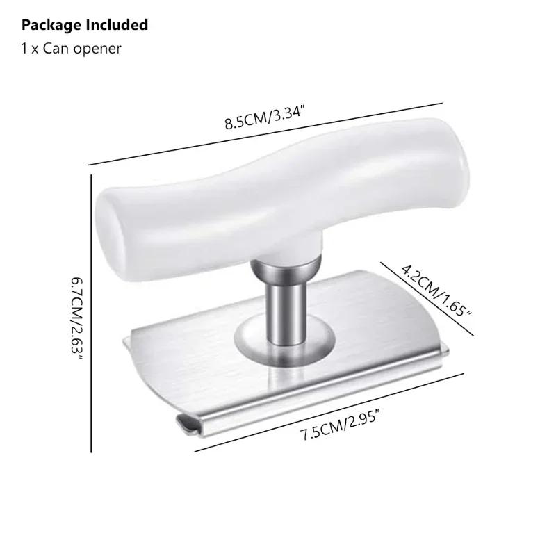 Can Opener Tools Cap Lid Easy Gadget Manual Can Jar Opener Adjustable Stainless Steel Lids Off Bottle Twist 1-3.7 Inches Kitchen
