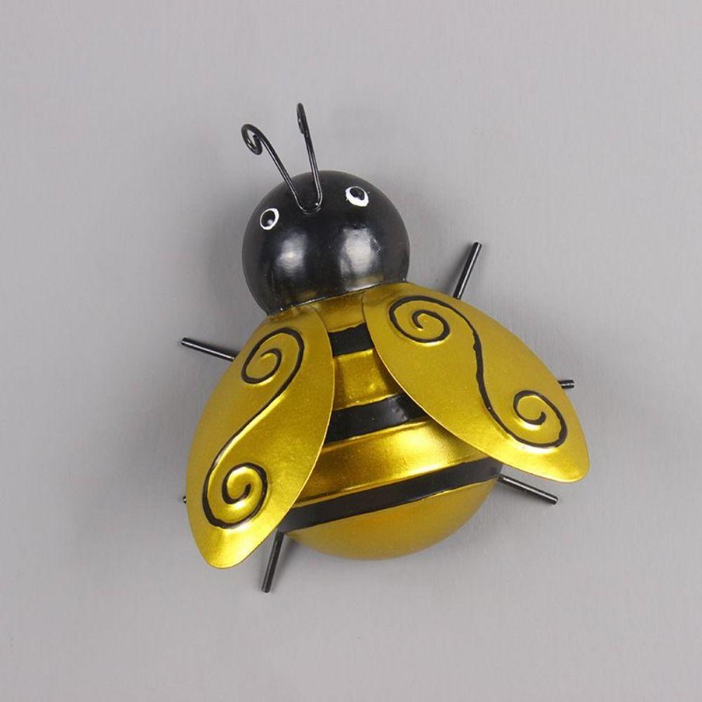 Cartoon Bee Wall Art Ornaments Unique Little Bee Statue Funny Wall Hanging Sculpture Home Decor