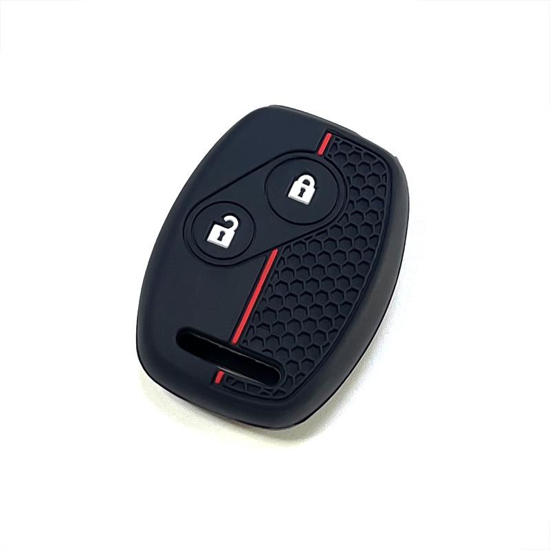 Honda Accord, Fit, CRV, Civic 2+1 Button Silicone Key Cover - Honeycomb Pattern