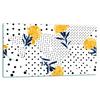 GLASS CUTTING BOARD 52x30 FLOWERS