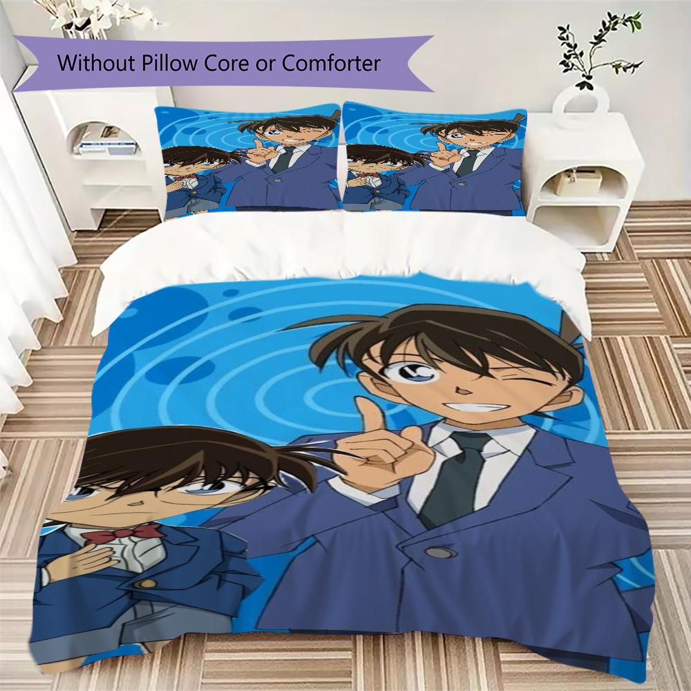 Young Detective Conan Glasses Bedding Without Core 1 Duvet Cover 2 Pillowcase Without Core Christmas Birthday Gift