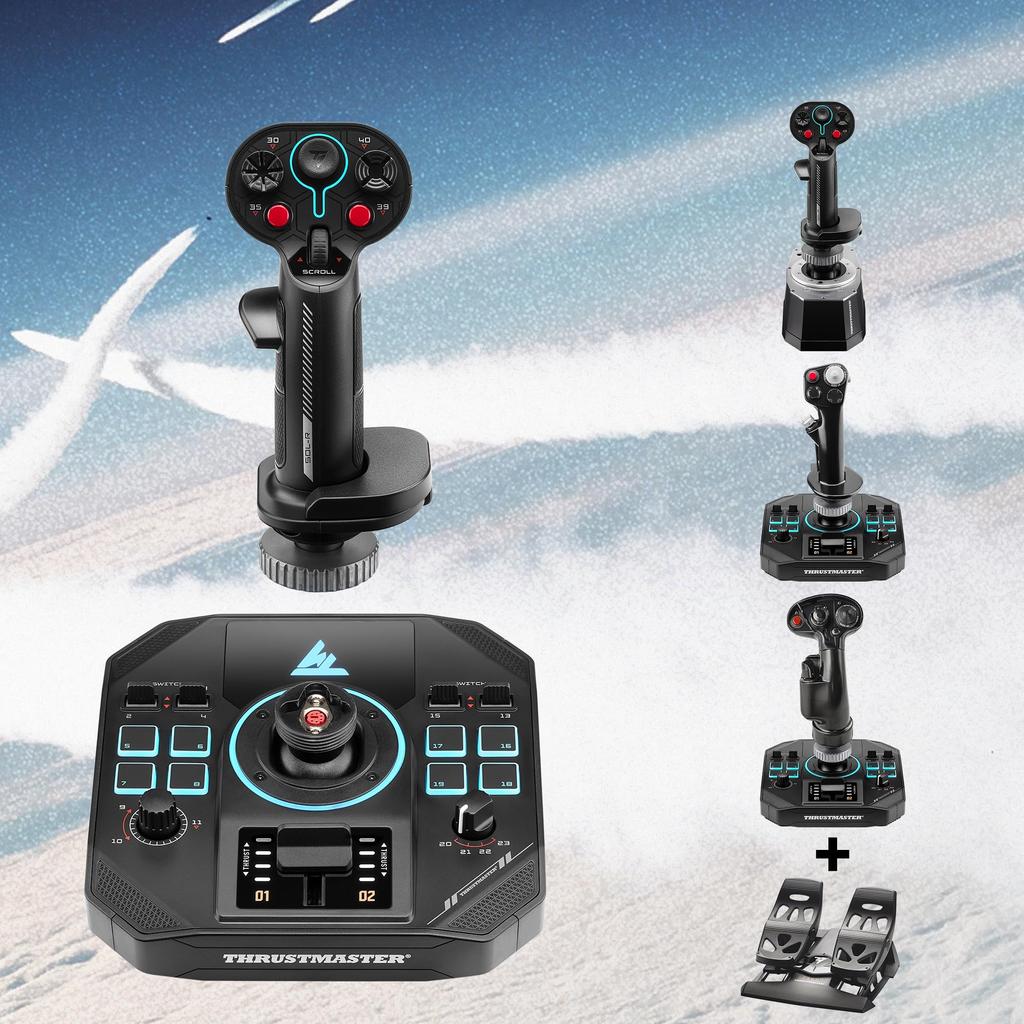 4 HOTAS PC Joystick Throttle Thrustmaster Sol-R &
