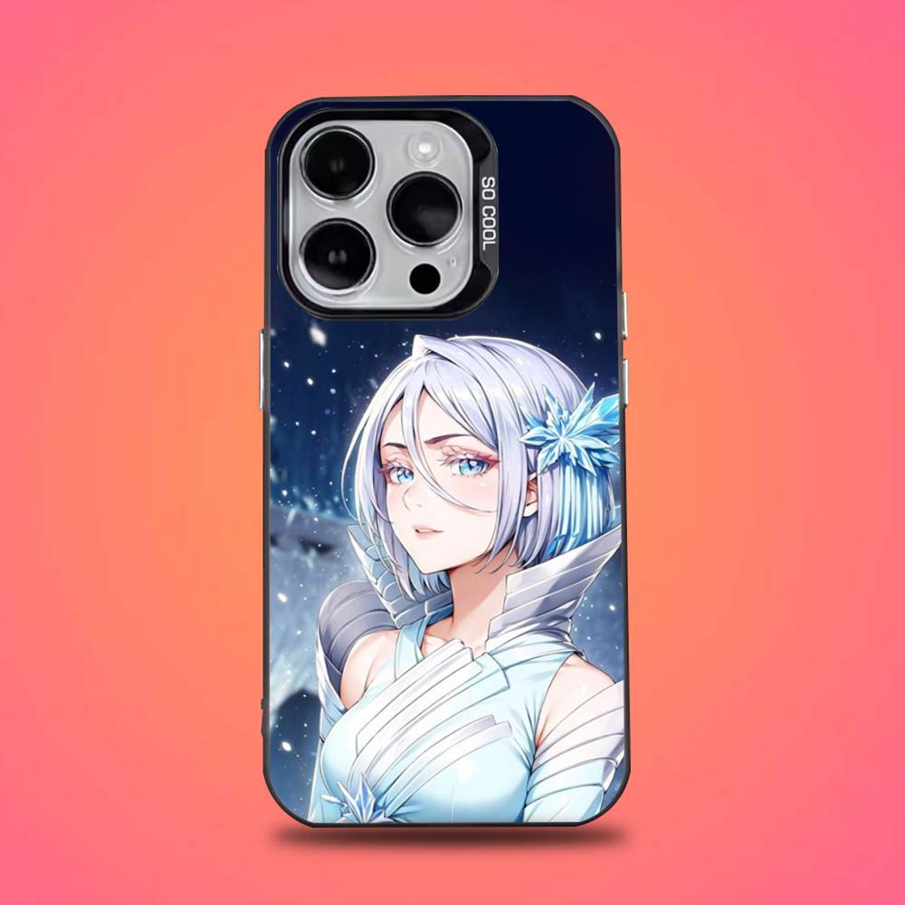 R-Rukia Anime K-Kuchiki Phone Case For iPhone 16,15,14,13,12,11,Pro,Max,Plus,Mini,XS,SE Anti Fall Black Matte Hard Bumper