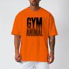 Muscleguys Gym Animal Running T-shirts Mens Oversized Drop Shoulders Half Sleeve T Shirt Summer Quick Dry Mesh Clothing Fitness Loose Shirt