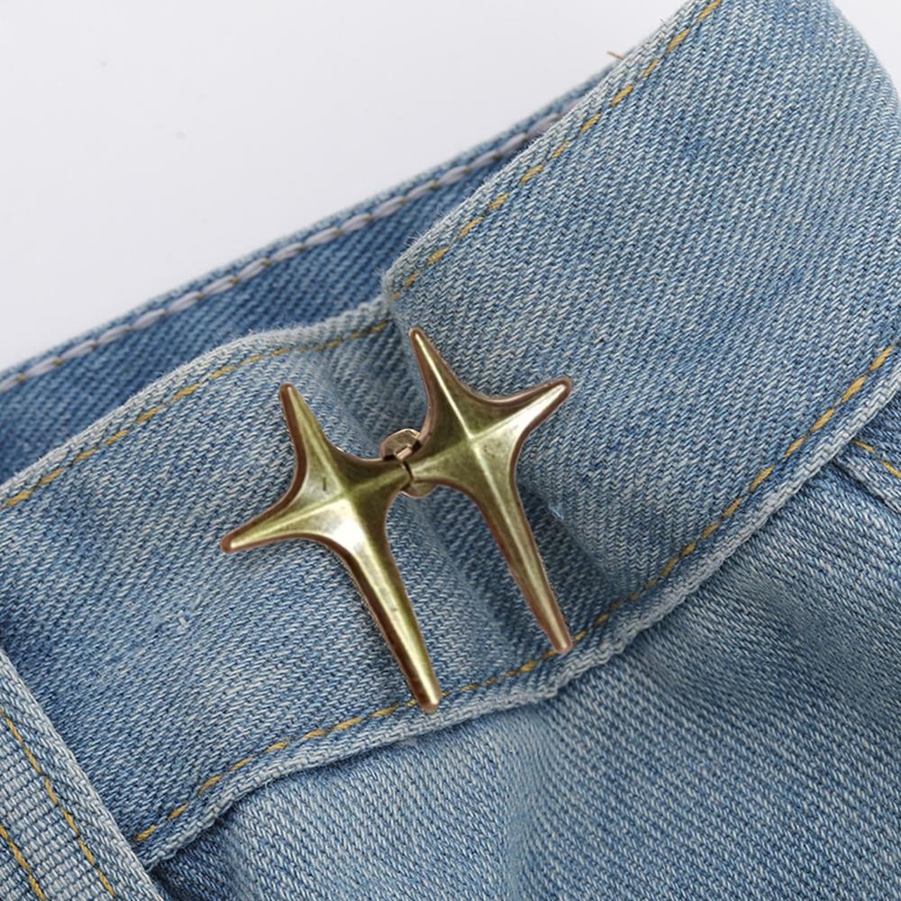 

DIY Pin Button Trousers Waist Button Snap Fastener Metal Buttons Metal Buckle Fixed Tightening Artifact Skirt Adjustment Buckle бронзовый