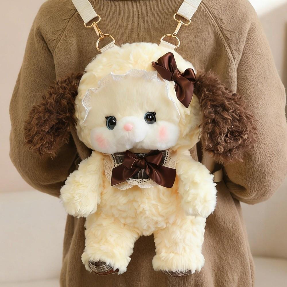 New Soft Plush Animal Plush Backpack Cotton Detachable Strap Plush Doll Backpack Cute Cartoon Shoulder Bag Daypack