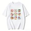 Crayon Shinchan Süßes Cartoon T-Shirt Partnerkleidung Familien-Matching-T-Shirt Sommerlich Lässig Kurzarm Baumwoll-Oberteil Mode Streetwear