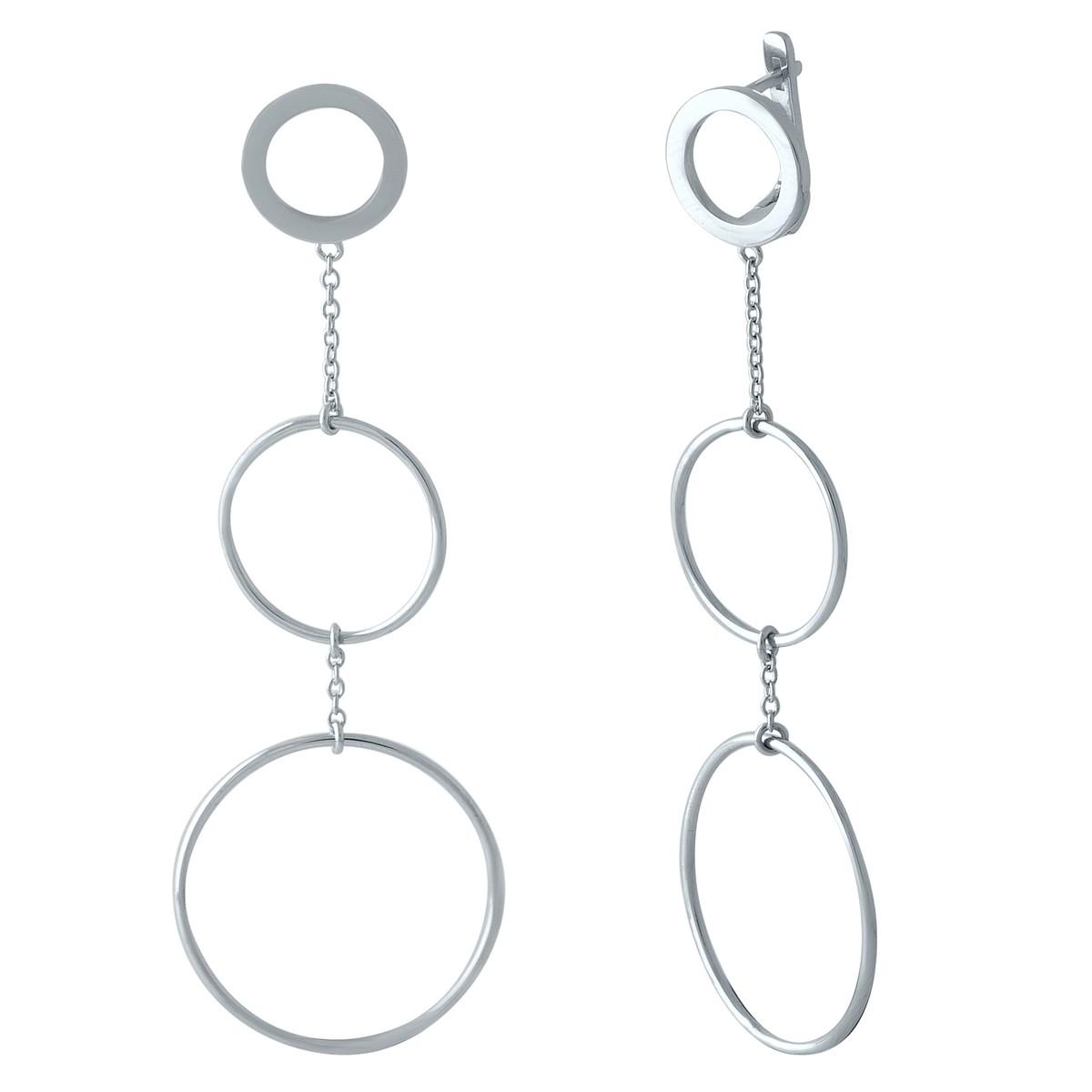 

Срібні сережки без каміння (1973295)