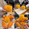 Creative Cartoon Peel Orange Plush Pendant Detachable Decompression Pendant