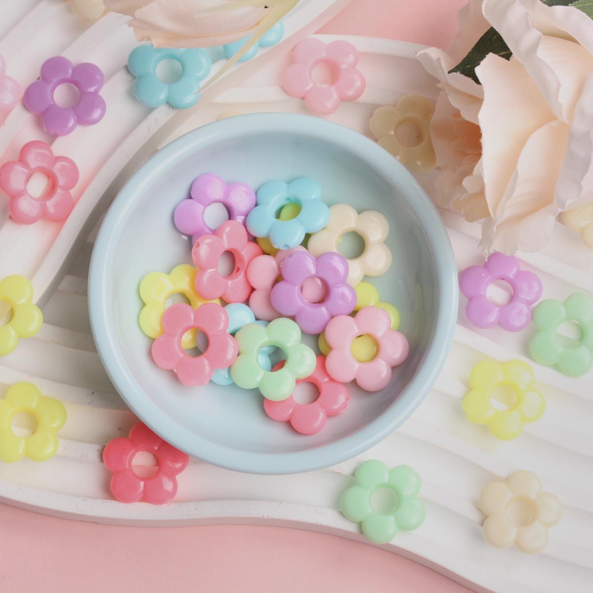 

Творческий ручной работы красочный цветок морская звезда DIY DIY аксессуары ювелирные изделия бусины модные 50 шт. акриловые бусины DIY полые свободные бусины Style3