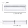 Transparent Retractable Drawer Dividers for Clothes, Kitchen, and Office Storage