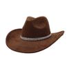 Vegan Suede Hat fishbone shape 9.5cm Wide Brim Fedora Hat Men's and Women's Autumn and Winter Felt Jazz Hat Classic Church Hat