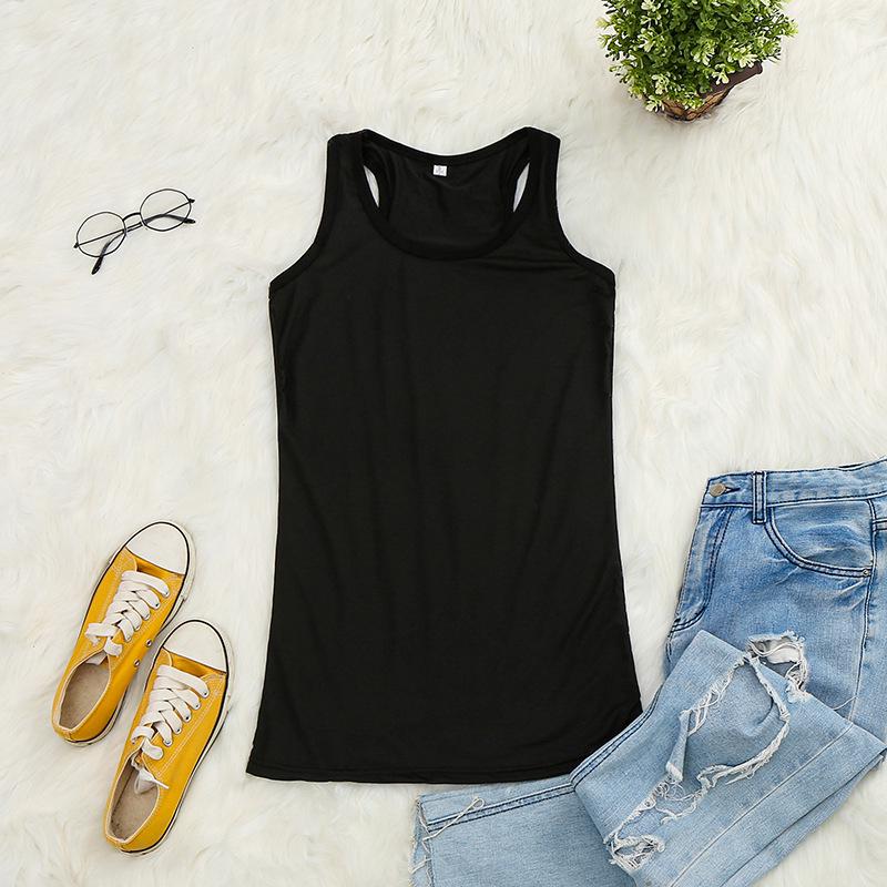 Camiseta sin mangas en forma de I de verano para mujer europea y americana 2024