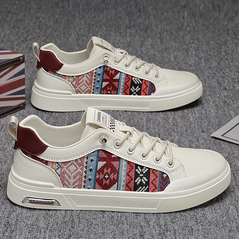 

Men s Lightweight Leather Slip-on White Shoes - Spring 2026 Trendy, Comfortable & Versatile Casual Board Shoes 39