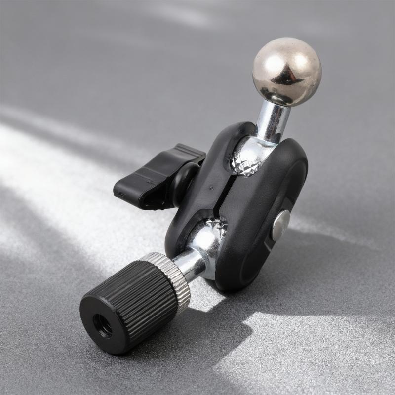 Plastic Metal Ball Head Adapter with 360 Rotation Capability for 1/4 to 17.4mm Conversion for Photography Vlog