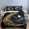Mystical Moon Starry Night Decor Multiple Sizes Kid's and Adults' Bedroom Exquisite 3PC Bedding Set Gift