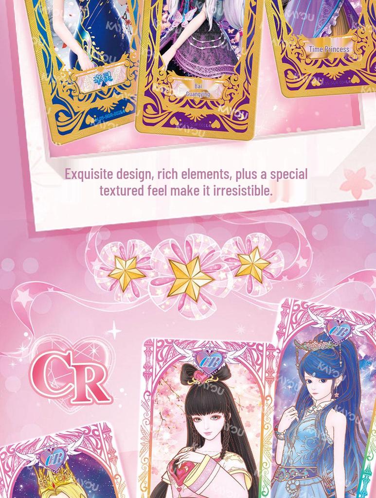 Ye Luoli 5th Series Linglong Card Game Gift Box: Limited Edition Badge for Girls - 2026 New Year