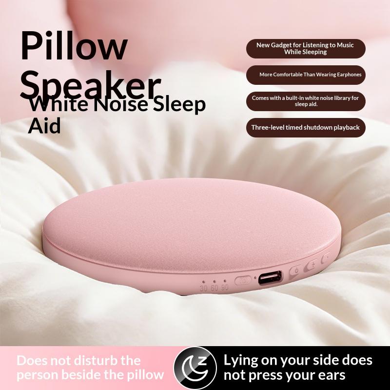 Timer-Controlled Under Pillow Bluetooth Sleep Speaker Portable Audio Soft Relaxation Sleeping Sleep Aid Device Pillow Speaker