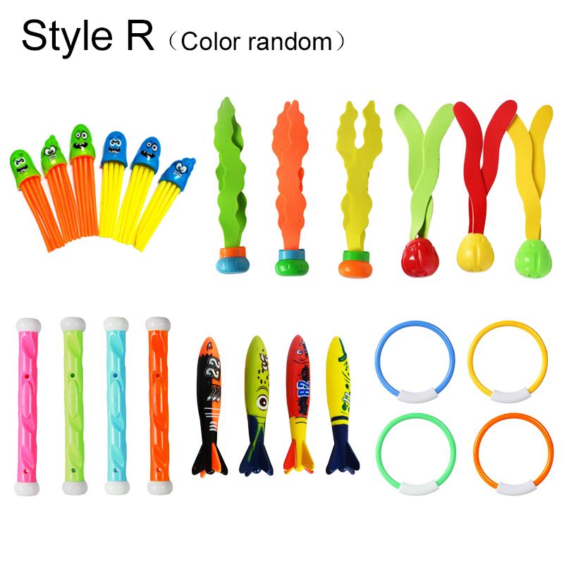 Diving Props Swim Pool Decoration Colored Plastic Summer Water Play Equipment Training Outdoor Leisure Entertainment TMZ