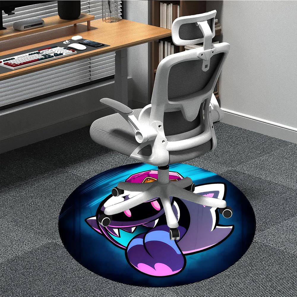 

1pc Gengar, Pokémon Chair Carpet for Office, Indoor Non Slip Washable Polyester Fiber Carpet, Mat For Office, Machine Washable 80cm