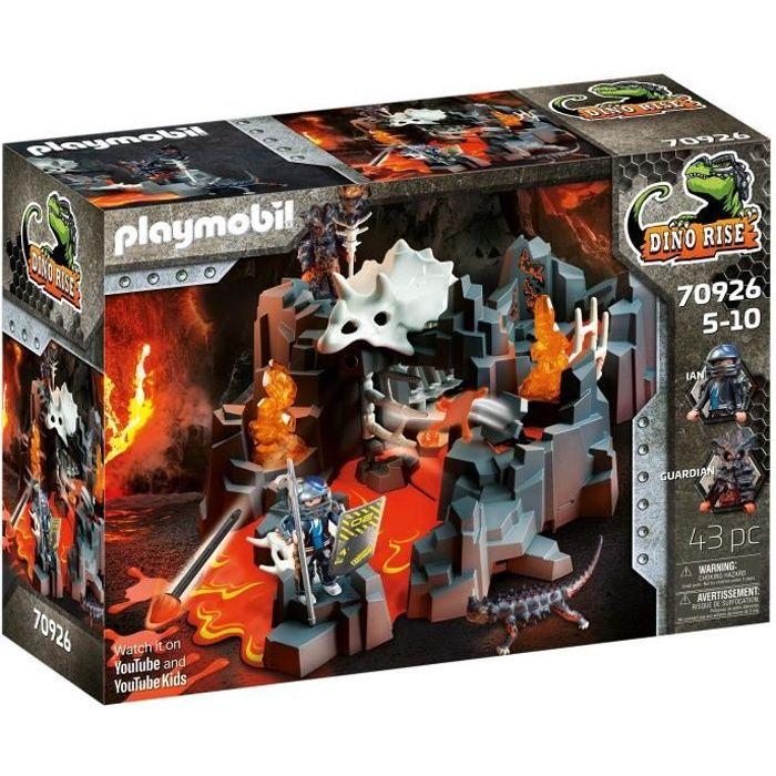PLAYMOBIL - 70926 - Dino Rise - Gardien de la Mine de Lave - Avec 1 personnage et 1 dino