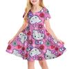 3D Printed Sanrio Hello Kitty Fashion Cartoon Pattern Cute Short Sleeved