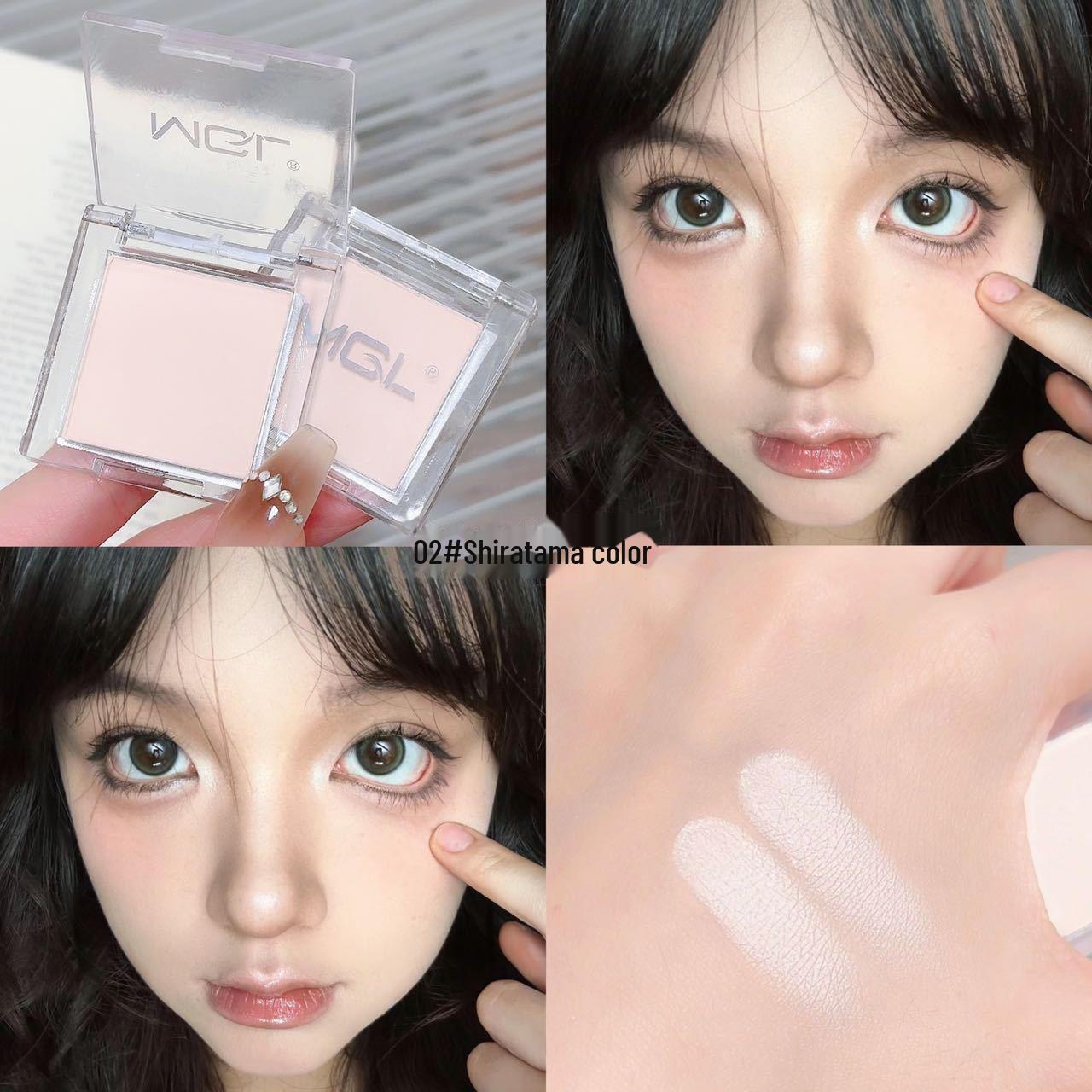 

Матово-глянцевые тени для век MGL Pure White Eyeshadow для придания яркости и эффекта шелкопряда 02# White Jade