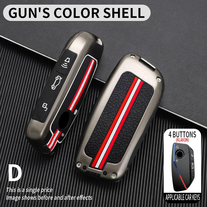 Zinc Alloy Car Key Case Cover Shell Fob For BMW i7 X7 G07 LCI iX I20 X1 U11 7 Series G70 G09 XM U06 G81 M3 2025 Car Accessories