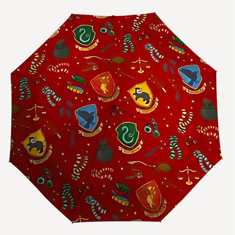 1PC Slytherin Scarves Umbrella-8-Rib Reinforced, Automatic Open, Lightweight & Durable, Cute Fashion Accessory for Outdoor, D2625