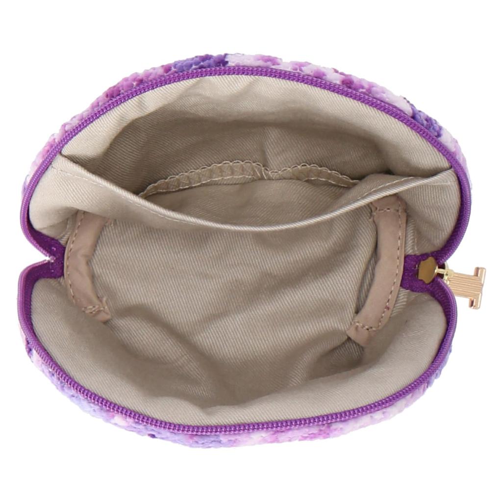 Lanvin Kollektion Chenille Tasche 08705001 Taschentuch Damen 08705001B Lila Ca.. 13cm B x 9.5cm H x 5cm T